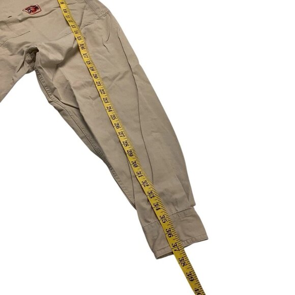 Gear For Sports Fear This Logo Button Up Long Sleeve Shirt Men's Size 2XL Khaki - Picture 8 of 10